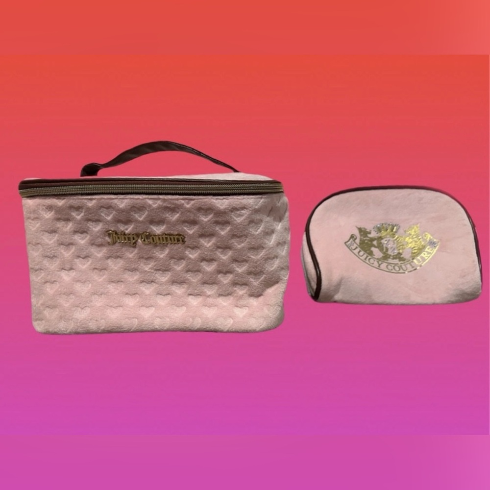 Juicy Couture Blush Pink Cosmetic Bag Duo
